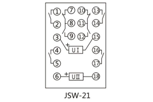 JSW-21接線圖 JSW-21接線圖