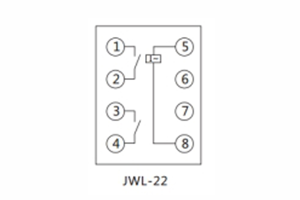 JWL-22內(nèi)部接線及外引接線圖 JWL-22內(nèi)部接線及外引接線圖(正視圖)1.jpg